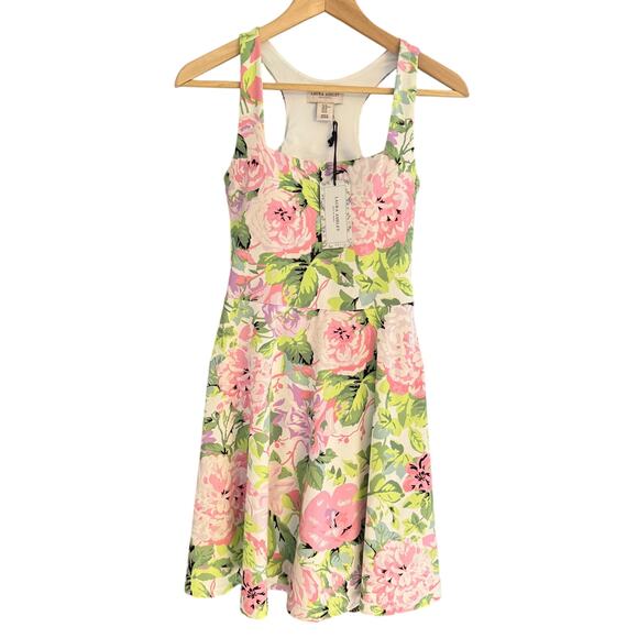Laura Ashley Golf & Tennis Dress XS Floral Racerback UPF 50 Nantucket Style NWT - Picture 1 of 14
